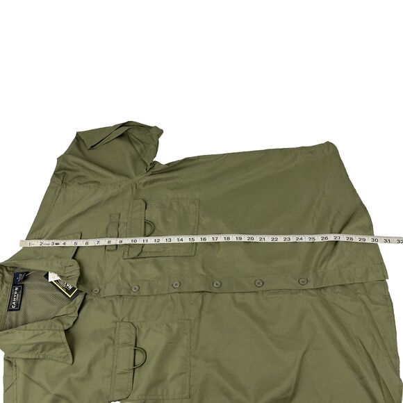 New Mens Canyon Creek SS Vented Fishing Outdoor Shirt Size XL UPF 40 Olive NWT - Picture 7 of 7